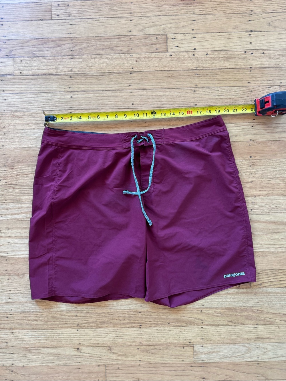 Patagonia Hydropeak Boardshorts Volley Swim Shorts Mens 40 Burgandy Drawstring